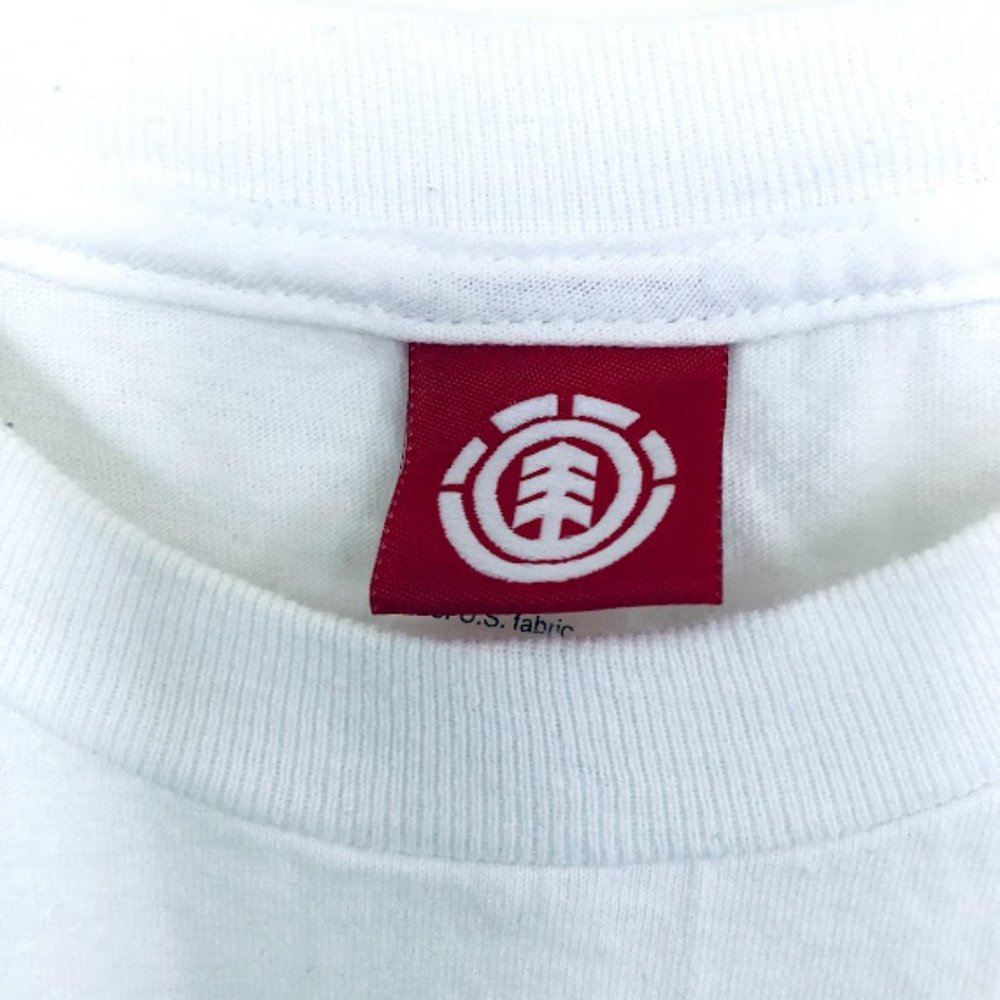 NEW Men ELEMENT white short sleeve t-shirt, size XL - Picture 4 of 6